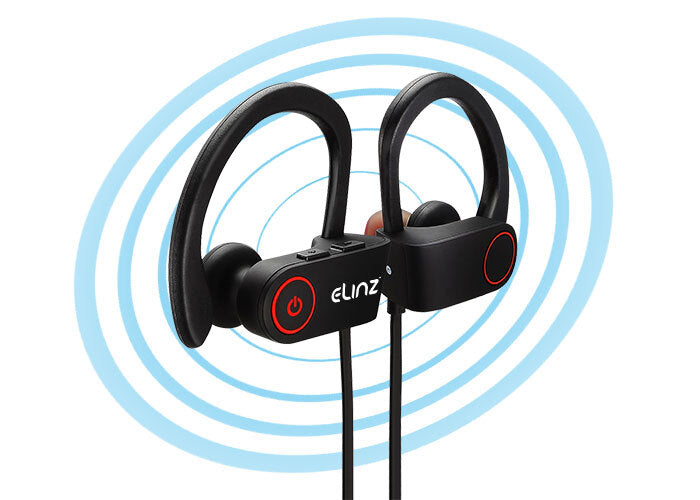 Elinz Bluetooth 4.1 Wireless Headphones Earphones Headset Sports Mobile MIC