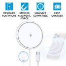 15W Magnetic Wireless Charging Pad for iPhone & Airpods Fast Charger MagSafe Compatible White