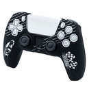 Protective Silicone Cover With Thumb Caps For PS5 (Racing Car White)