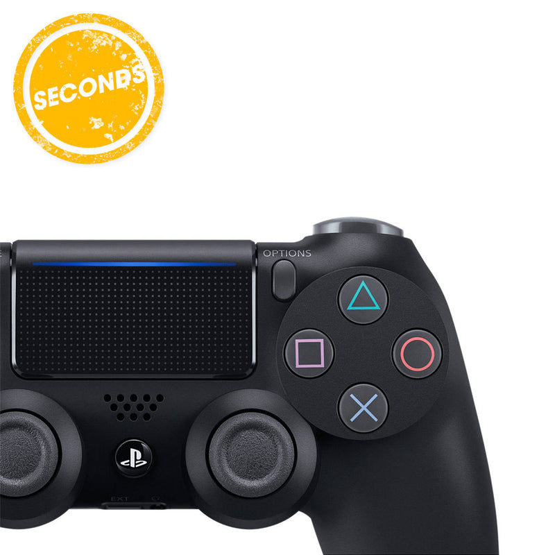 "SECONDS" Sony PS4 PlayStation 4 DualShock 4 Wireless Controller V2 (Jet Black)