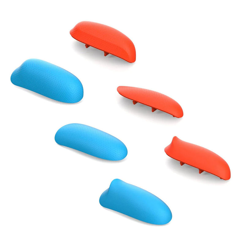 Savage Raven by Skull & Co. Replaceable Grip Set for Nintendo Switch (Neon Red & Neon Blue)