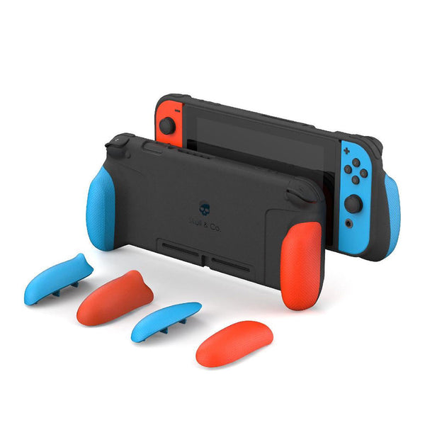 Savage Raven by Skull & Co. GripCase for Nintendo Switch - Neon Red & Blue