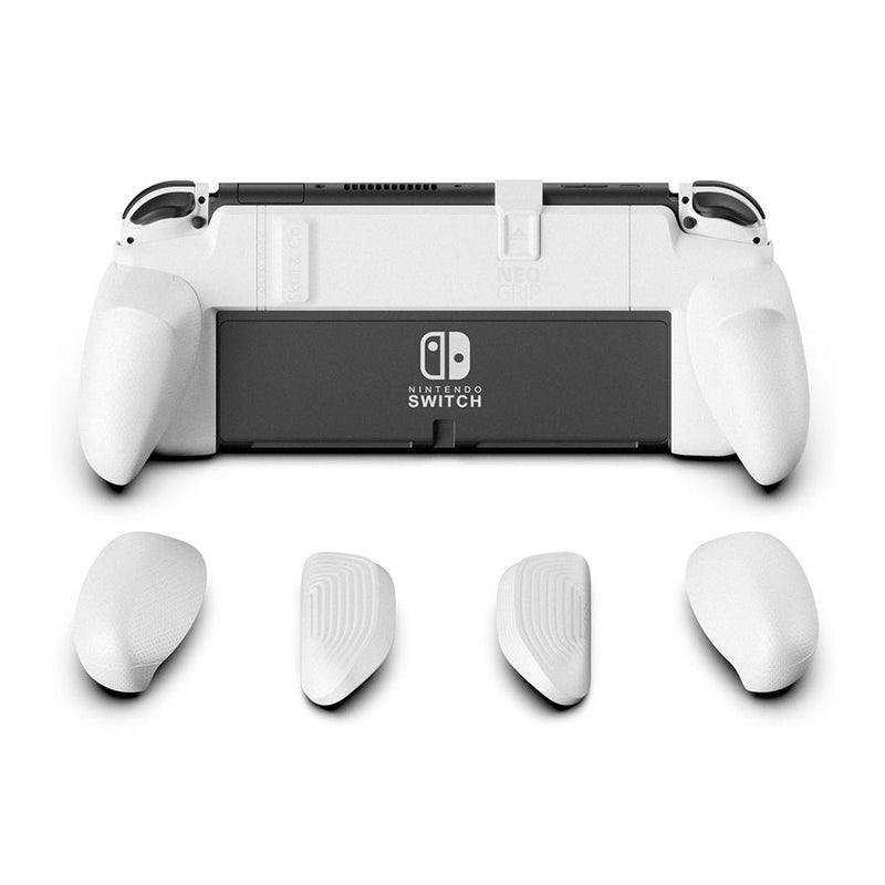 Savage Raven by Skull & Co. Neo Grip: An Ergonomic Grip for Switch OLED and Regular Model - White