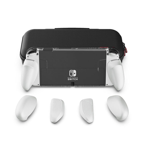 Savage Raven by Skull & Co. GripCase Bundle for Nintendo Switch OLED (White)