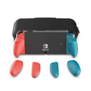 Savage Raven by Skull & Co. GripCase Bundle for Nintendo Switch OLED (Neon Red & Blue)