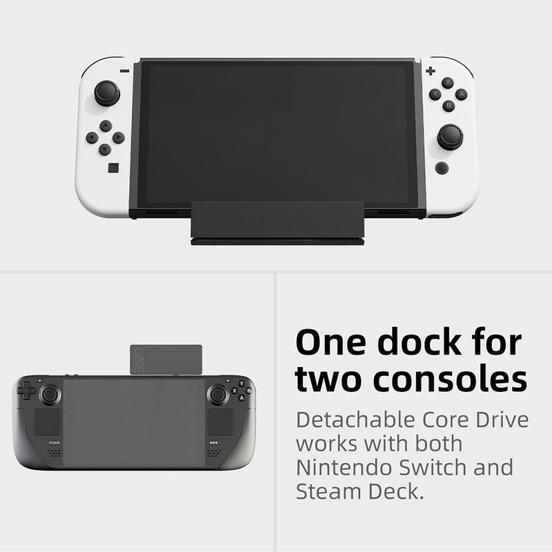 NSW Skull & Co. Jump Gate Dock For Nintendo Switch/OLED & Smart Devices (Black) (NSJPLT-BK)