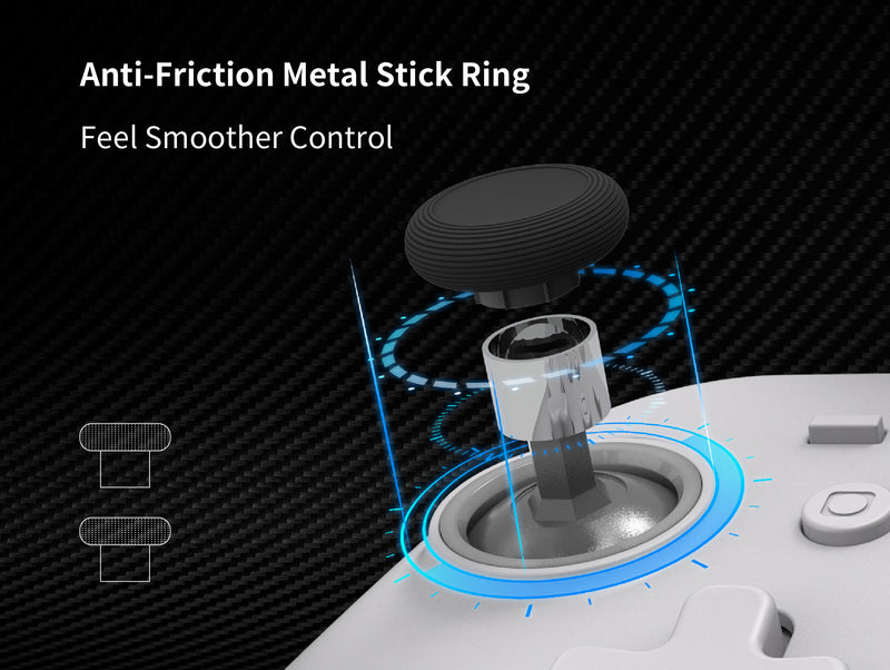 GuliKit KK 3 Max Wireless Controller for Nintendo Switch/PC/Android/Mac OS/iOS (Retro) Grey NS39