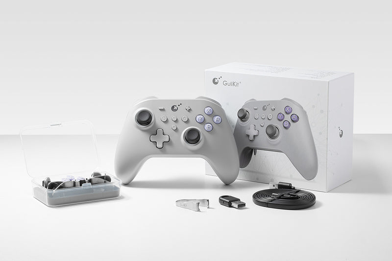 GuliKit KK 3 Max Wireless Controller for Nintendo Switch/PC/Android/Mac  OS/iOS (White) NS39