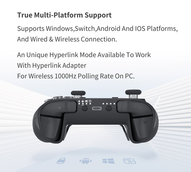 GuliKit KK 3 Max Wireless Controller for Nintendo Switch/PC/Android/Mac OS/iOS (Black) NS39