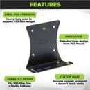HIDEit PlayStation 5 Slim Mount (Black) - Ultimate DualSense Charging Mount Bundle