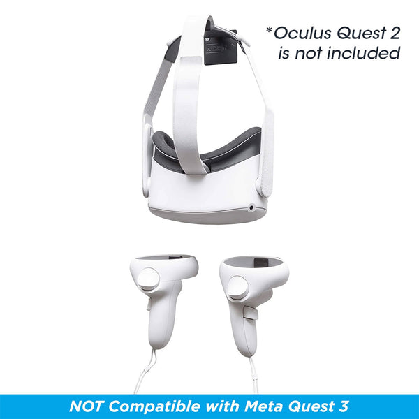 HIDEit Wall Mount Bundle Compatible with Oculus Quest 2 - (Black)