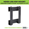 HIDEit Uni-MW | Adjustable Xbox 360 + Xbox One + Xbox One Slim Wall Mount (Black)