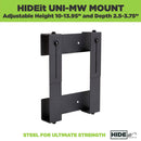 HIDEit Uni-MW | Adjustable Xbox 360 + Xbox One + Xbox One Slim Wall Mount (Black) - Ultimate Bundle