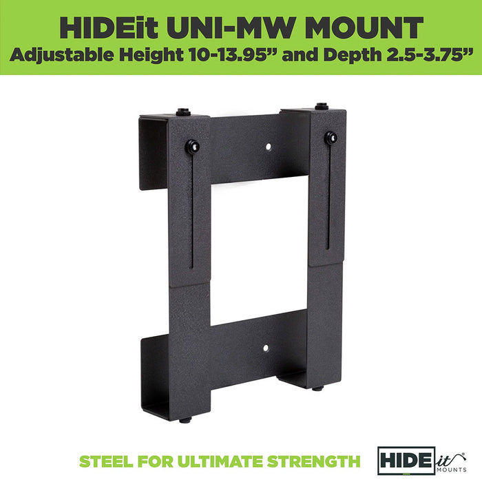 HIDEit Uni-MW | Adjustable Xbox 360 + Xbox One + Xbox One Slim Wall Mount (Black) - Ultimate Bundle