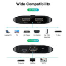 2-to-1 8K HDMI Switch 8K@60HZ with Remote Control (H82)