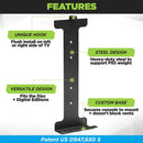 HIDEit PlayStation 5 Shelf Mount (Black) - Controller Bundle
