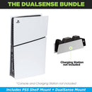 HIDEit PlayStation 5 Slim Mount (Black) - DualSense Charging Mount Bundle
