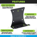 HIDEit PlayStation 5 Slim Mount (Black) - DualSense Charging Mount Bundle