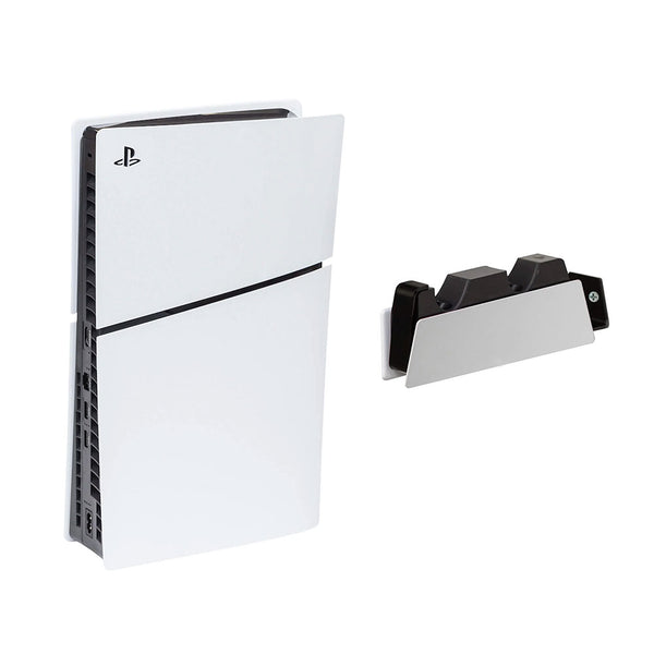 HIDEit PlayStation 5 Slim Mount (Black) - Ultimate DualSense Charging Mount Bundle