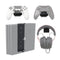 HIDEit 4P PlayStation 4 Pro (PS4 Pro) Vertical Wall Mount Bracket (Black) - Ultimate Bundle