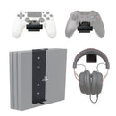 HIDEit 4S PlayStation 4 Slim (PS4 Slim) Vertical Wall Mount Bracket (Black) - Ultimate Bundle