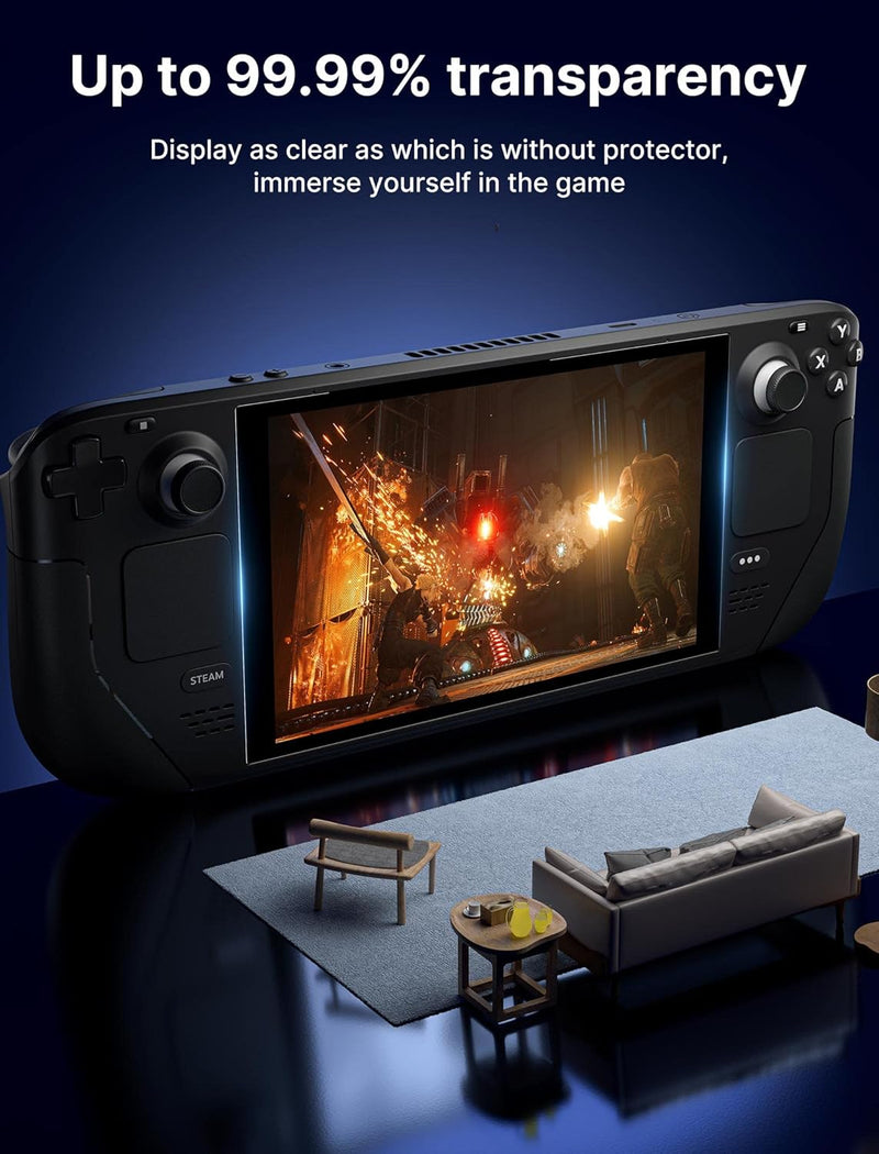 JSAUX 2-Pack Anti-Glare Screen Protector for Steam Deck with Guiding Frame - GP0110