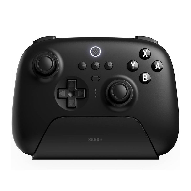 8Bitdo Ultimate Bluetooth Controller with Charging Dock, Wireless Pro Controller with Hall Effect Sensing Joystick, Compatible with Switch, Windows and Steam Deck (Black)