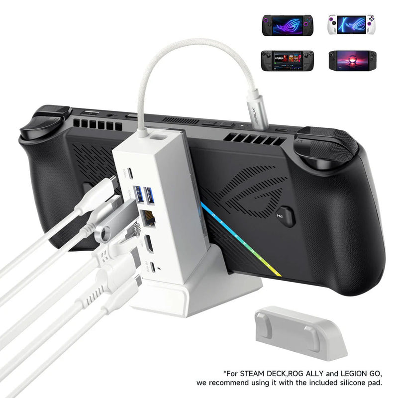 JSAUX 6-in-1 Multifunctional Docking Station - HB0609 – White