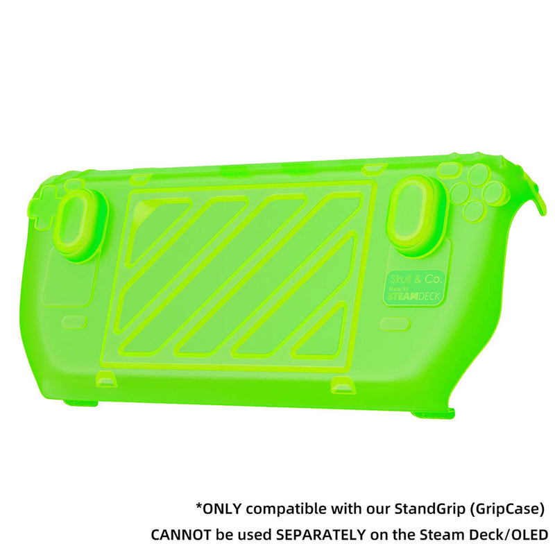Skull & Co. Front Cover for Steam Deck GripCase - Neon Green