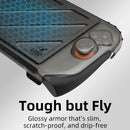 Savage Raven by Skull & Co. Front Cover Bundle for Nintendo Switch 2 StandGrip - Smoky Black Front Cover & Black StandGrip