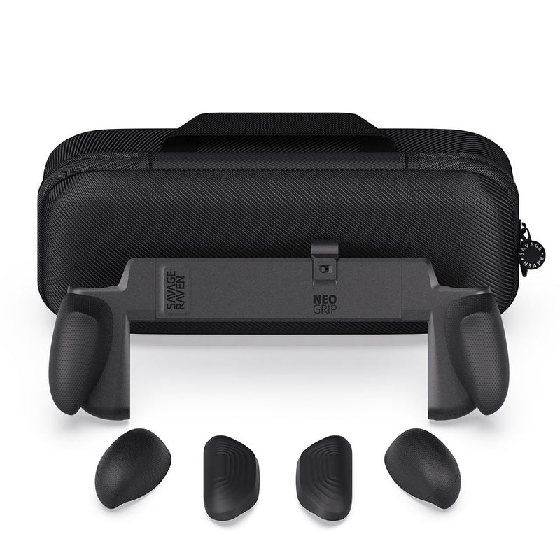 Savage Raven by Skull & Co. NeoGrip Bundle for Nintendo Switch 2 (including MaxCarry Case) – Black