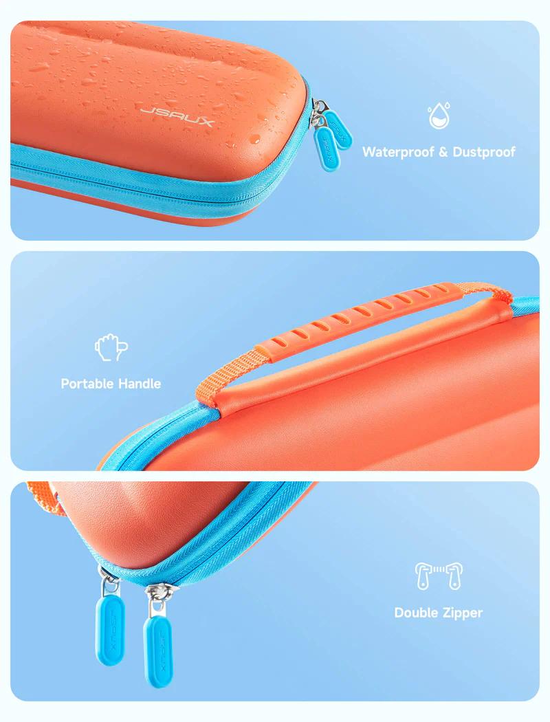JSAUX Colorful Ultra-thin Carrying Case for Switch 2 – Orange
