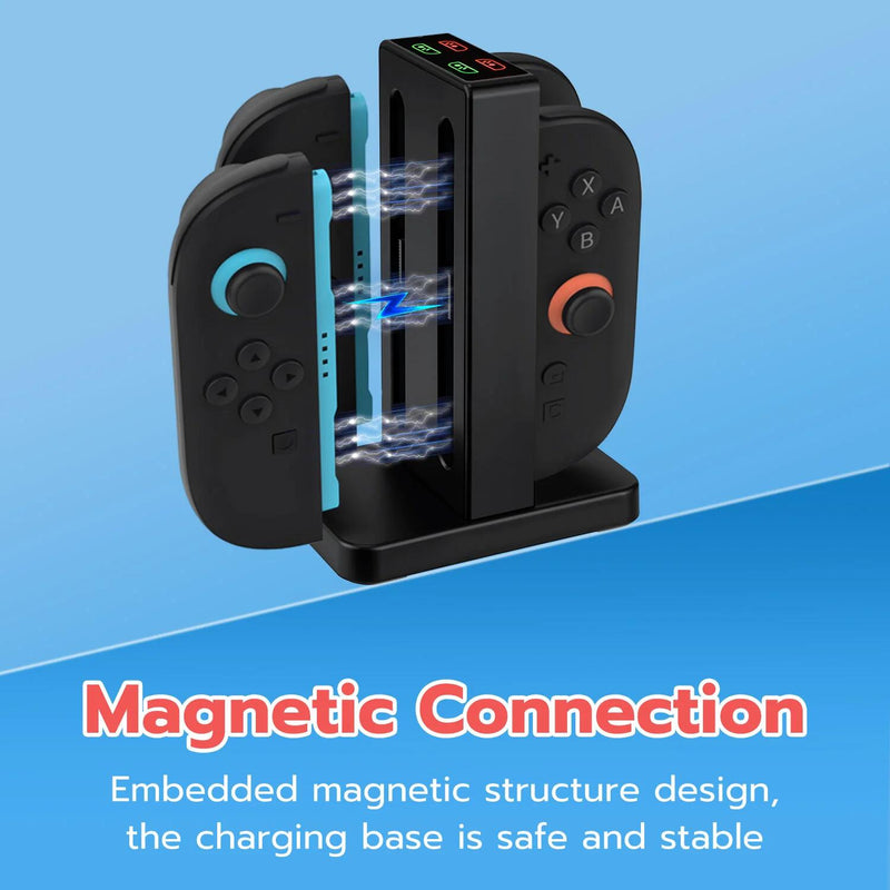 DOBE Charging Dock for Nintendo Switch Joy-Con Controllers-Black (TNS-3192B)