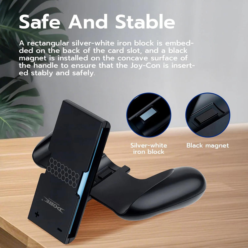 DOBE Horn-shaped Controller Grip for Nintendo Switch 2 Joy-con Controllers-Black(TNS-3177B)