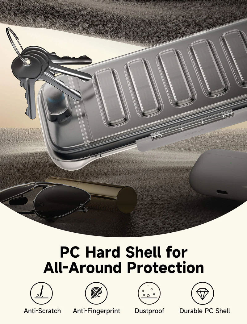 JSAUX Shock-Absorbent Storage Case for Nintendo Switch 2 – Clear