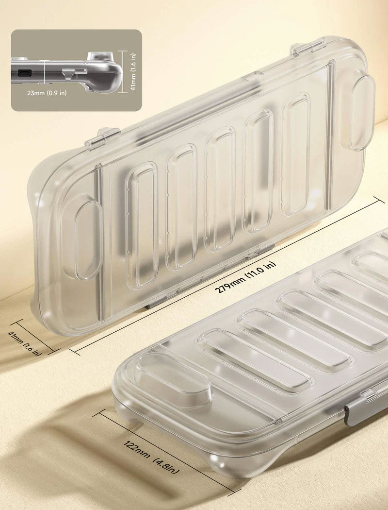 JSAUX Shock-Absorbent Storage Case for Nintendo Switch 2 – Clear