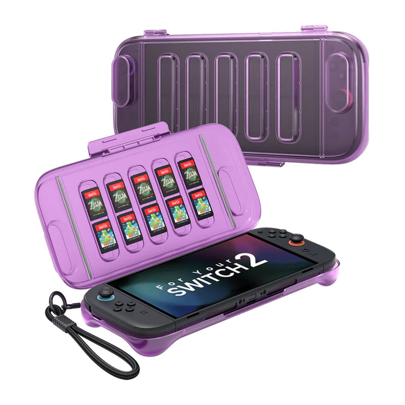 JSAUX Shock-Absorbent Storage Case for Nintendo Switch 2 – Purple