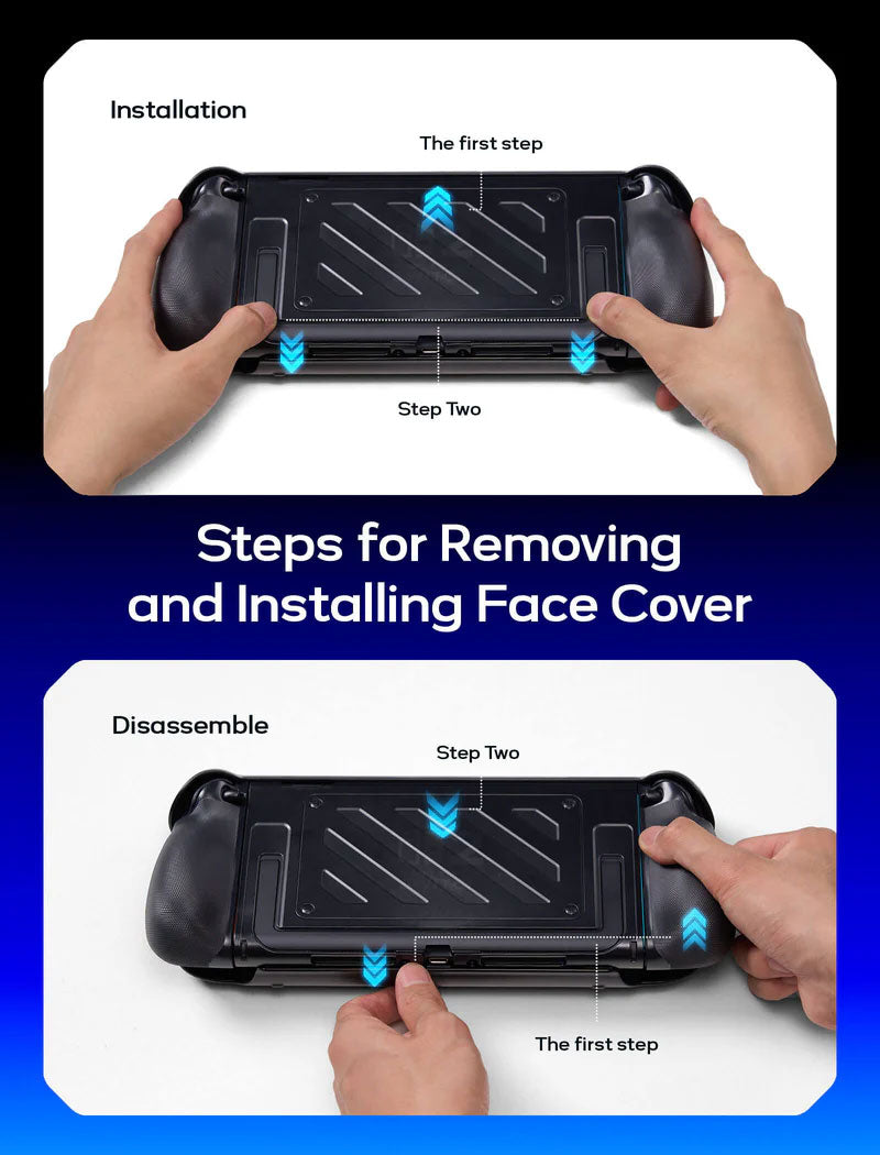 JSAUX Split Protective Case for Nintendo Switch 2 – Black