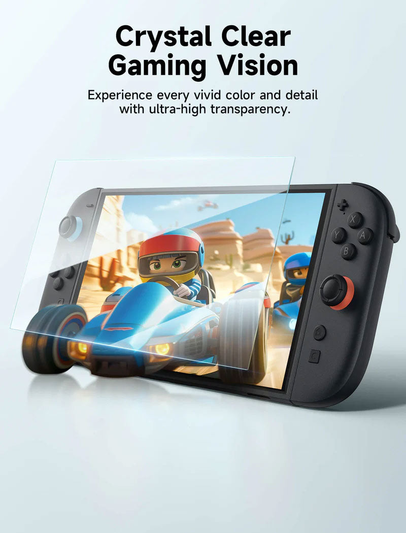 JSAUX HD Tempered Glass Screen Protector for Nintendo Switch 2 (2 PACK)
