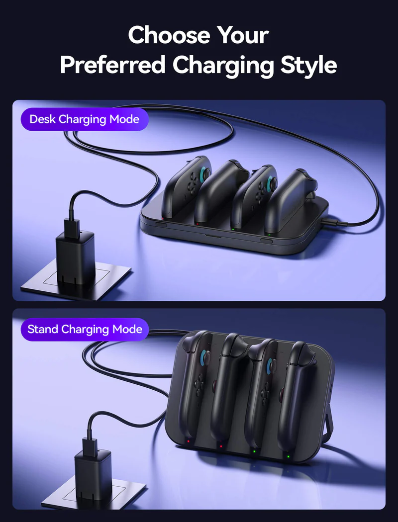 JSAUX Joy-Con Portable Charging Station for Switch 2