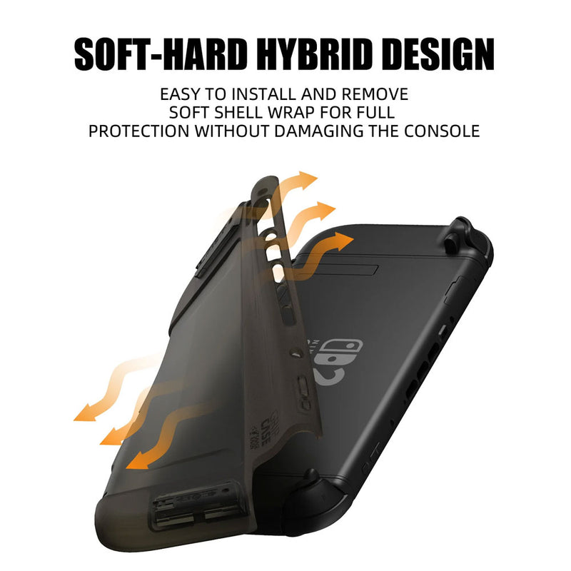 Savage Raven by Skull & Co. StandGrip Bundle for Nintendo Switch2 (including EDC Carrying Case) - Neon Blue & Red