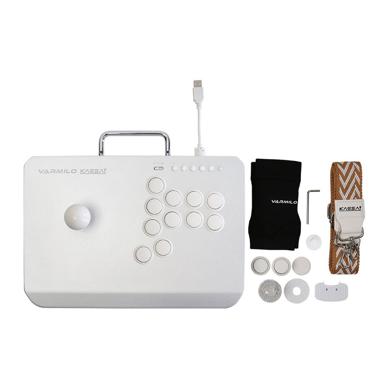 Varmilo Kassai Arcade Stick Controller Pro (PC/PS4/PS5) - Lunar Silver