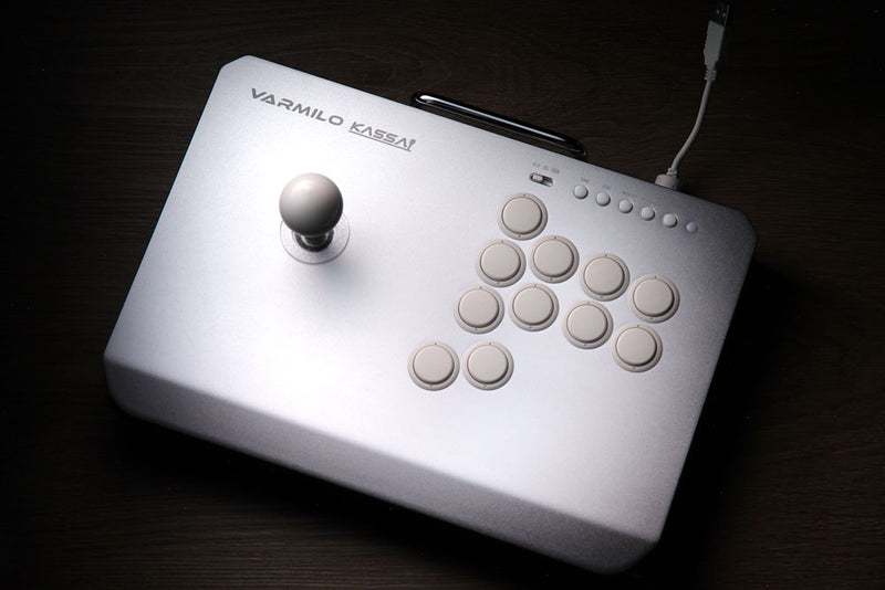 Varmilo Kassai Arcade Stick Controller Pro (PC/PS4/PS5) - Lunar Silver