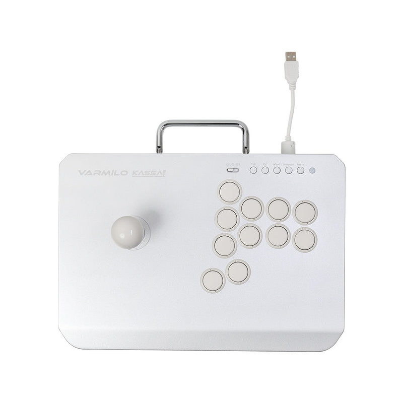 Varmilo Kassai Arcade Stick Controller Pro (PC/PS4/PS5) - Lunar Silver