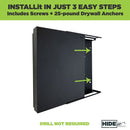 HIDEit X1X Xbox One X Vertical Wall Mount Bracket (Black) - Dual Controller Bundle