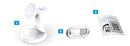 3 in 1 Magnetic Wireless Charging Station for iPhone 16/15/14/13/12 Series Charger for Multiple Apple Devices Apple Watch AirPods F9 White