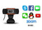Elinz HD 720P Webcam Laptop Desktop PC Digital Web Camera Noise Cancelling Mic 30FPS