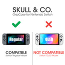 Skull & Co. GripCase Set for Nintendo Switch (with MaxCarry Case & Grips) - Neon Red & Blue