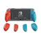 Skull & Co. GripCase Crystal for Nintendo Switch - Neon Red & Blue