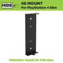 HIDEit 4S PlayStation 4 PS4 Slim Vertical Wall Mount Bracket Pro Bundle (Black)